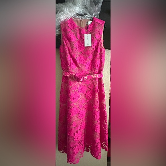 Oscar de la Renta NWT Floral Lace A-Line Dress